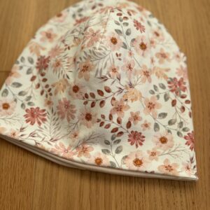 Wendebeanie - flowers pastell