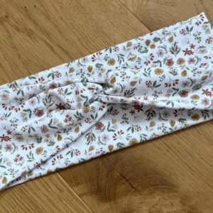 Knotenstirnband - Blümchen retro