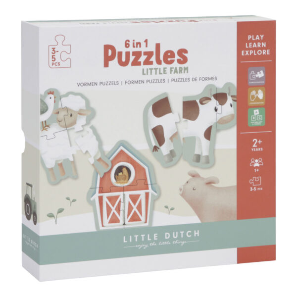Little Dutch - 6 in 1 Puzzle Little Farm