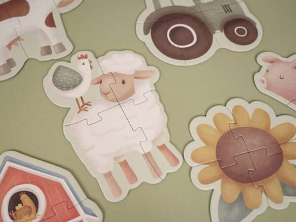 Little Dutch - 6 in 1 Puzzle Little Farm – Bild 2